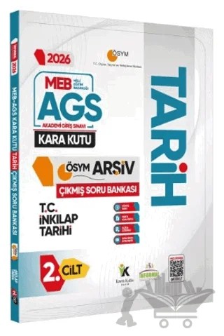 2026 MEB-AGS TARİHin Kara Kutusu 2.Cilt (İnkılap Tarihi) ÖSYM Çıkmış Çözümlü Soru Havuzu Bankası – Kolektif – Karakutu Yayın kitap kapağı