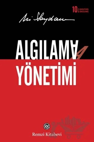Algılama Yönetimi – Ali Saydam – Remzi Kitabevi kitap kapağı