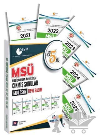 MSÜ Son 5 Yıl Tıpkı Basım Çıkmış Sorular – Kolektif – Kurul Yayıncılık kitap kapağı