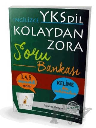 İngilizce YKS Kolaydan Zora Soru Bankası – İbrahim Durgut – Pelikan Tıp Teknik Yayıncılık kitap kapağı