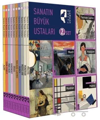 Sanatın Büyük Ustaları 2.Set (10 Kitap Takım) – Kolektif – HayalPerest Kitap kitap kapağı