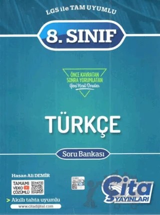 8. Sınıf Türkçe Soru Bankası – Hasan Ali Demir – Çita Yayınları kitap kapağı