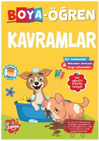 Boya Öğren – Kavramlar – Abdullah Karaca – Boyama Zamanı kitap kapağı