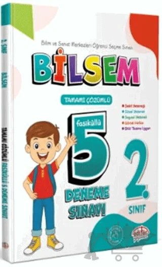 2. Sınıf Bilsem Tamamı Çözümlü 5 Deneme Sınavı – Kolektif – Editör Yayınevi kitap kapağı