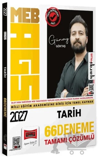 2027 MEB AGS Tarih Tamamı Çözümlü 66 Deneme – Günay Göktaş – Yargı Yayınevi kitap kapağı