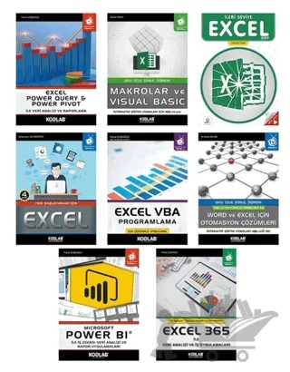 Mega Excel Eğitim Seti – Kolektif – Kodlab Yayın Dağıtım kitap kapağı