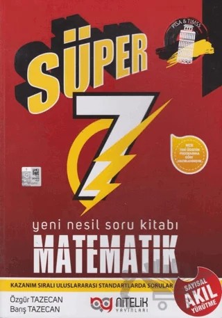 7. Sınıf Matematik Süper Yeni Nesil Soru Kitabı – Özgür Tazecan, Barış Tazecan – Nitelik Yayınları - Bayilik kitap kapağı