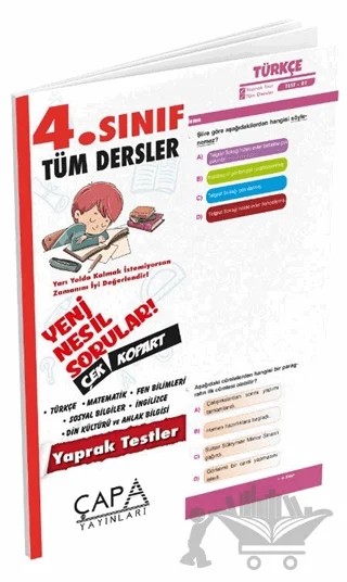 4. Sınıf Tüm Dersler Yaprak Test – Kolektif – Çapa Yayınları kitap kapağı