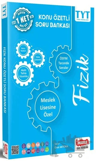 2022 TYT Fizik Konu Özetli Meslek Lisesine Özel Soru Bankası – Ünal Aktoka – Anadolu Okul Yayınları kitap kapağı