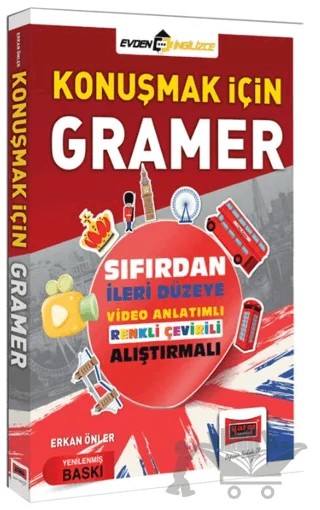 Konuşmak İçin Gramer Sıfırdan İleri Düzeye Video Anlatımlı Renkli Çevirili – Erkan Önler – Yargı Yayınevi kitap kapağı