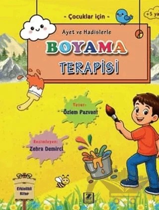 Ayet ve Hadislerle Boyama Terapisi – Özlem Pazvant – Zinde Yayıncılık kitap kapağı
