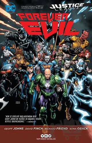 Justice League Forever Evil: Daima Kötülük – David Finch, Geoff Johns – Yapı Kredi Yayınları kitap kapağı