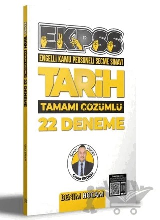 EKPSS Tarih Tamamı Çözümlü 22 Deneme – Cesur Erdem – Benim Hocam Yayınları kitap kapağı