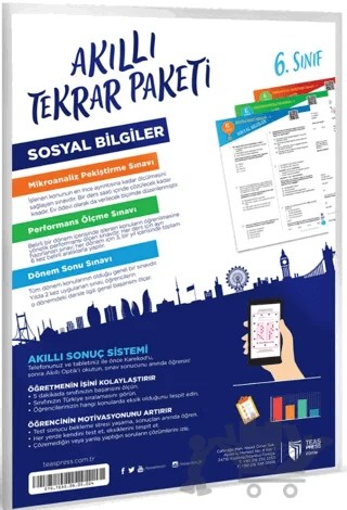 6. Sınıf Sosyal Bilgiler Akıllı Tekrar Paketi – Kolektif – Teas Press kitap kapağı