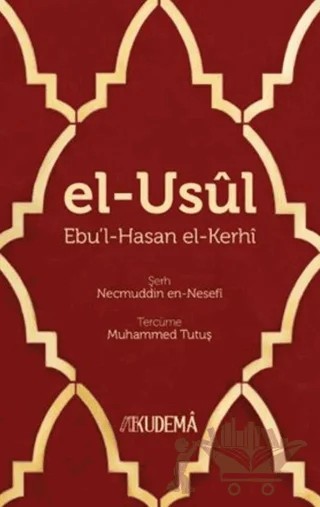 El-Usul – Ebu'l-Hasen el- Kerhi – Kudema Yayınları kitap kapağı