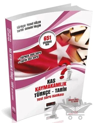 Kaymakamlık Sınavı Türkçe-Tarih Test Soru Bankası – Selami Yalçın, Yusuf Güler – Savaş Yayınevi kitap kapağı