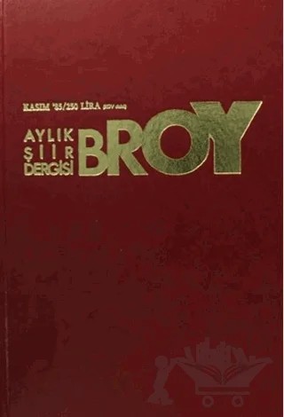 Broy Aylık Şiir Dergisi Kasım 85 – Broy Yayınları kitap kapağı