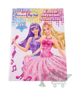 Barbie Prenses ve Popstar - Konser Heyecanı Boyama Kitabı – Kolektif – Doğan Egmont Yayıncılık kitap kapağı