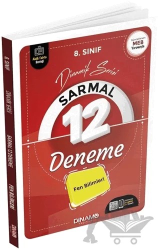 8. Sınıf Fen Bilimleri Sarmal 12 Deneme – Kolektif – Dinamo Yayınları kitap kapağı