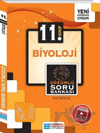 11. Sınıf Biyoloji Video Çözümlü Soru Bankası – Naci Koçak – Evrensel İletişim Yayınları kitap kapağı