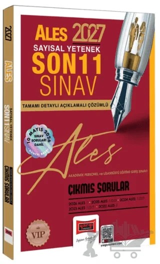 2027 ALES Sayısal Yetenek Son 11 Sınav Tamamı Çözümlü Çıkmış Sorular – Kolektif – Yargı Yayınevi kitap kapağı