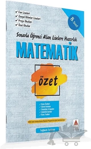 8. Sınıf Matematik Özet Liselere Hazırlık – Tuğberk Tuzkaya – Delta Kültür Yayınevi kitap kapağı