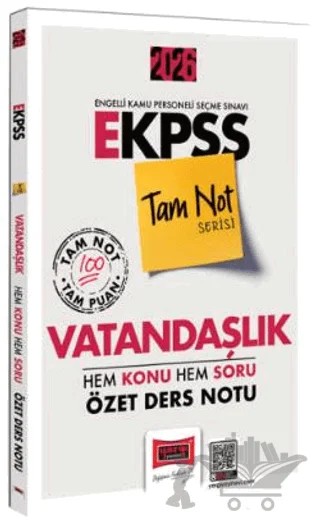 2026 E-KPSS Tam Not Serisi Vatandaşlık Hem Konu Hem Soru Özet Ders Notu – Kollektif – Yargı Yayınevi kitap kapağı