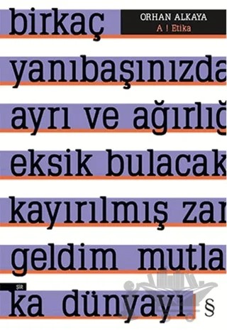 A ! Etika – Orhan Alkaya – Everest Yayınları kitap kapağı
