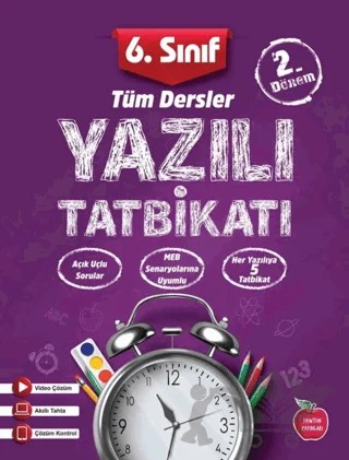 6. Sınıf Yazılı Tatbikatı 2. Dönem Tüm Dersler – Kolektif – Newton Yayınları kitap kapağı