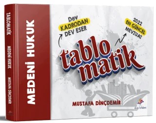 Medeni Hukuk Tablomatik Konu Anlatımı – Mustafa Dinçdemir – Dizgi Kitap kitap kapağı