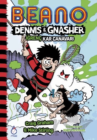 Beano Dennıs ve Gnasher İğrenç Kar Canavarı – Craig Graham, Mike Stirling – Maxi Yayıncılık kitap kapağı