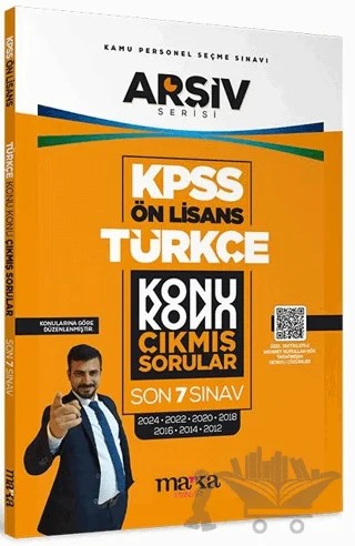 KPSS Ön Lisans Türkçe Konu Konu Çıkmış Sorular Son 7 Sınav Çıkmış Sorular (2024 Dahil) – Kolektif – Marka Yayınları kitap kapağı