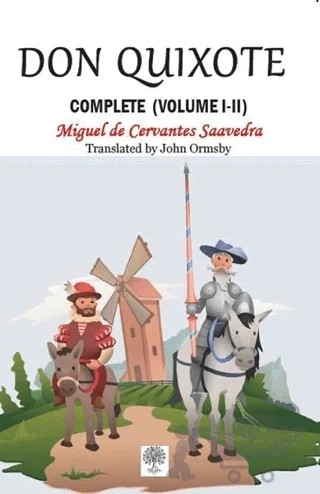 Don Quixote - Complete (Volume 1-2) – Miguel de Cervantes Saavedra – Platanus Publishing kitap kapağı
