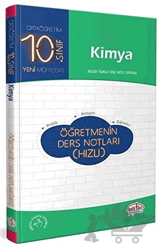10. Sınıf Kimya Öğretmenin Ders Notları (Hızlı) – Kolektif – Editör Yayınevi kitap kapağı