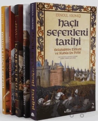 Haçlı Tarihi Seti (5 Kitap) – Peter Tudebodus, Deuilli Odo, Ernoul, Roger Crowley, Gunther Von Pairis – Kronik Kitap kitap kapağı