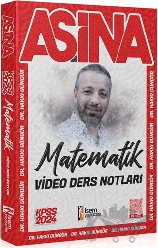 2024 Aşina KPSS Matematik Video Ders Notu – Kolektif – İSEM Yayıncılık kitap kapağı