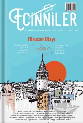 Ecinniler: İki Aylık Kültür ve Edebiyat Dergisi Sayı: 9 Füruzan Olayı Mayıs - Haziran 2021 – Sardes Yayınları kitap kapağı