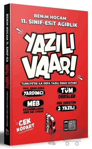 11. Sınıf Eşit Ağırlık Yazılı Var Yazılı Sınav Kitabı – Kolektif – Benim Hocam Yayınları kitap kapağı