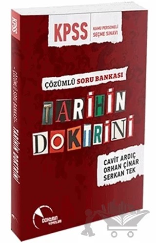2017 KPSS Tarihin Doktrini Çözümlü Soru Bankası – Cavit Ardıç, Orhan Çınar, Serkan Tek – Doktrin Yayınları kitap kapağı