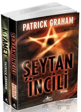 Şeytan İncili + Kıyamet - Gerilim 2 Kitap Takım Set – Patrick Graham – Pegasus Yayınları kitap kapağı