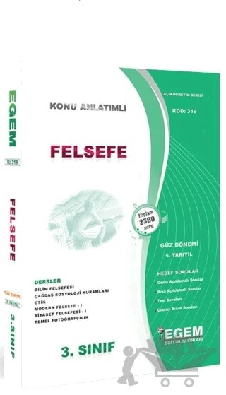 3. Sınıf 5. Yarıyıl Felsefe Konu Anlatımlı Soru Bankası (Kod 319) – Kolektif – Egem Eğitim Yayınları kitap kapağı
