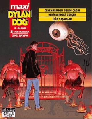 Dylan Dog Maxi Albüm 8 - Cehennemden Gelen Çağrı – Paola Barbato – Lal Kitap kitap kapağı