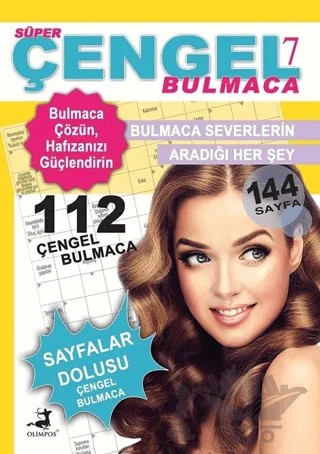 Süper Çengel Bulmaca 7 – Celal Kodamanoğlu – Olimpos Yayınları kitap kapağı