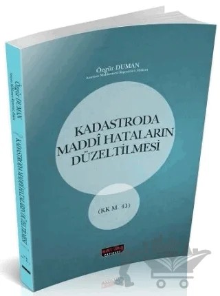 Kadastroda Maddi Hataların Düzeltilmesi – Özgür Duman – Savaş Yayınevi kitap kapağı