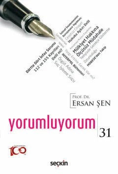 Yorumluyorum – 31 – Ersan Şen – Seçkin Yayıncılık kitap kapağı