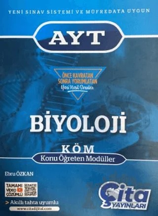 AYT Biyoloji Konu Öğreten Modüller – Ebru Özkan – Çita Yayınları kitap kapağı