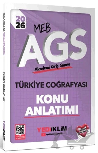2026 MEB AGS Türkiye Coğrafyası Konu Anlatımı – Kolektif – Yediiklim Yayınları kitap kapağı