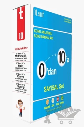 0'dan 10'a Konu Anlatımlı Soru Bankası Sayısal Set – Kolektif – Tonguç Akademi kitap kapağı