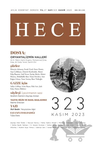 Hece Dergisi - Sayı 323 Kasım 2023 – Hece Dergisi kitap kapağı