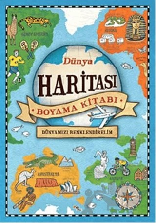 Dünya Haritası Boyama Kitabı – Kolektif – Say Yayınları kitap kapağı